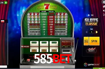 Tabela RTP dos jogos de cassino da 585bet